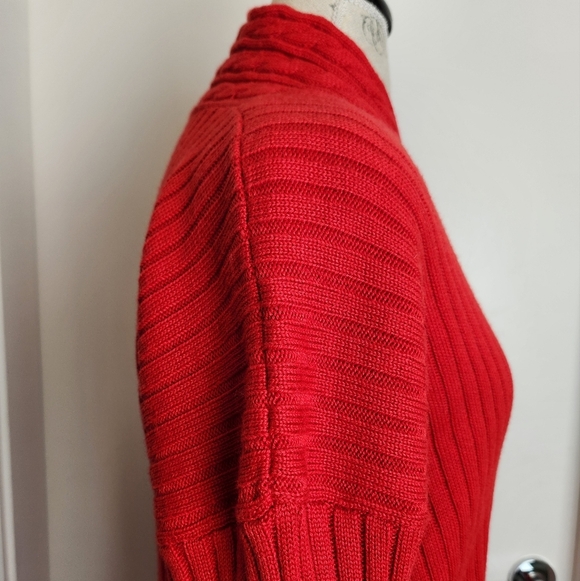 80s Red Knit Sweater Ivano Boni - Picture 3 of 10